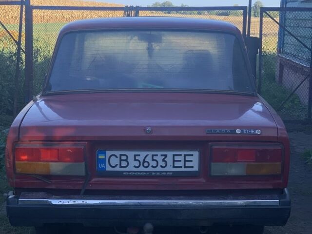 Красный ВАЗ 2107, объемом двигателя 1.5 л и пробегом 1 тыс. км за 600 $, фото 1 на Automoto.ua