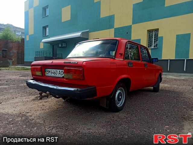 Красный ВАЗ 2107, объемом двигателя 1.6 л и пробегом 56 тыс. км за 700 $, фото 1 на Automoto.ua