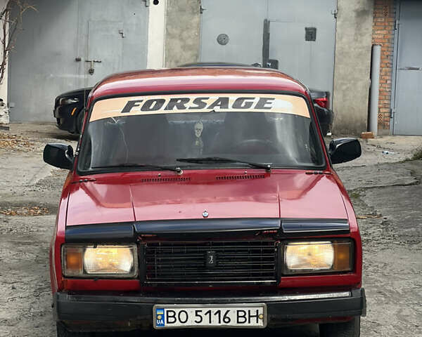 ВАЗ 2107 1988 в Хмельницком на Automoto.ua Красный ВАЗ 2107, объемом двигателя 1.3 л и пробегом 246 тыс. км за 500 $, фото 2 на Automoto.ua