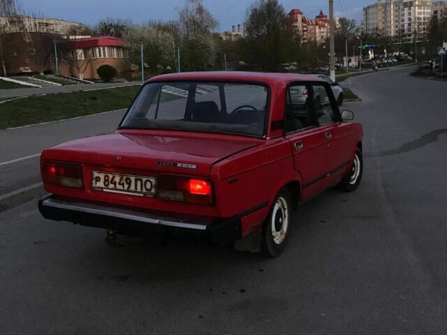 Красный ВАЗ 2107, объемом двигателя 1.3 л и пробегом 44 тыс. км за 348 $, фото 2 на Automoto.ua