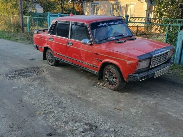 ВАЗ 2107 1990 в Жмеренке на Automoto.ua Красный ВАЗ 2107, объемом двигателя 1.2 л и пробегом 80 тыс. км за 444 $, фото 1 на Automoto.ua