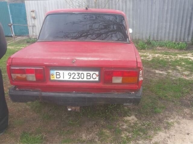 Красный ВАЗ 2107, объемом двигателя 0 л и пробегом 123 тыс. км за 370 $, фото 1 на Automoto.ua