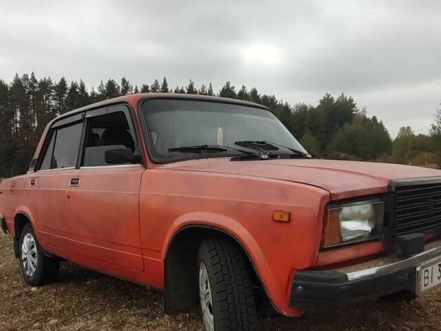 Красный ВАЗ 2107, объемом двигателя 1.5 л и пробегом 158 тыс. км за 615 $, фото 3 на Automoto.ua