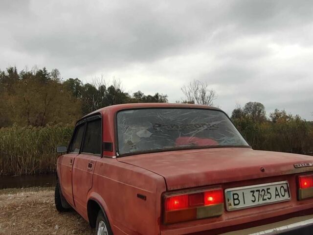 Красный ВАЗ 2107, объемом двигателя 1.5 л и пробегом 158 тыс. км за 615 $, фото 10 на Automoto.ua