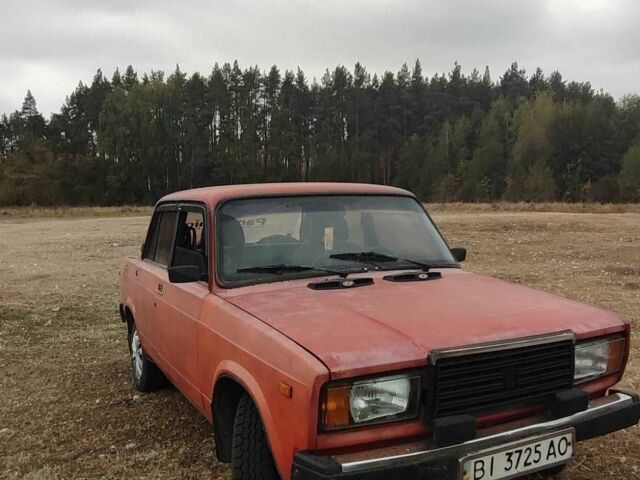 Красный ВАЗ 2107, объемом двигателя 1.5 л и пробегом 158 тыс. км за 615 $, фото 6 на Automoto.ua