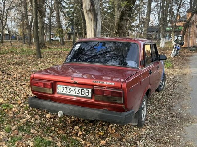 Червоний ВАЗ 2107, об'ємом двигуна 1.5 л та пробігом 100 тис. км за 442 $, фото 2 на Automoto.ua