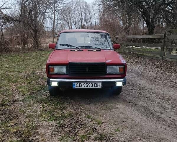 Красный ВАЗ 2107, объемом двигателя 1.5 л и пробегом 100 тыс. км за 650 $, фото 3 на Automoto.ua