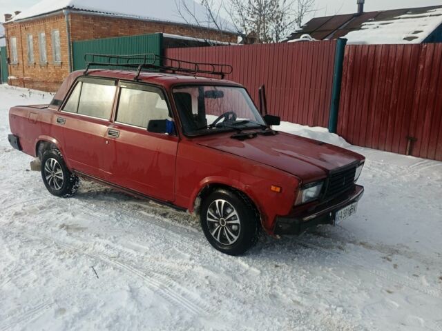 Червоний ВАЗ 2107, об'ємом двигуна 2 л та пробігом 1 тис. км за 390 $, фото 1 на Automoto.ua