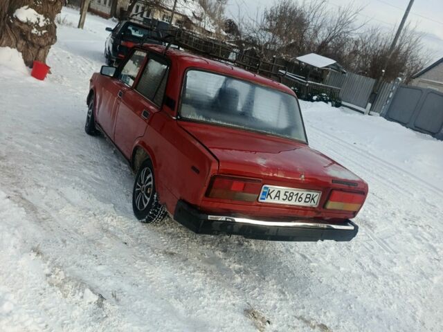 Червоний ВАЗ 2107, об'ємом двигуна 2 л та пробігом 1 тис. км за 390 $, фото 5 на Automoto.ua