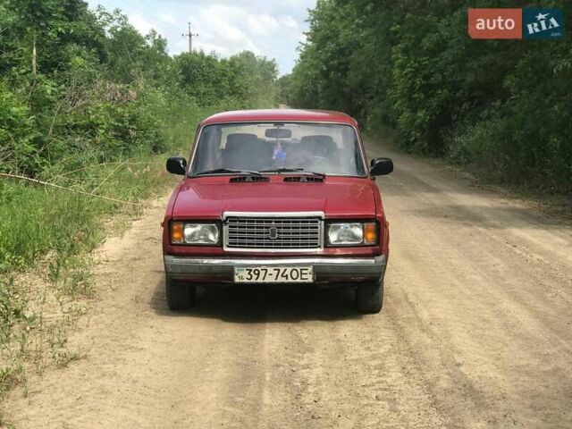 Красный ВАЗ 2107, объемом двигателя 1.6 л и пробегом 10 тыс. км за 480 $, фото 1 на Automoto.ua