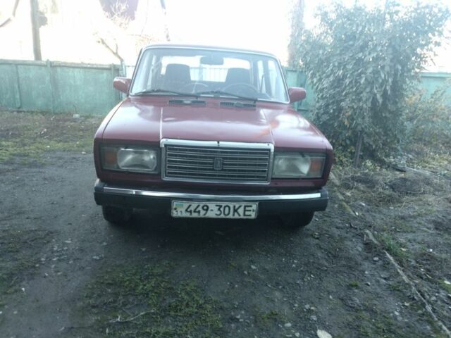 ВАЗ 2107 1997 в Тульчине на Automoto.ua Красный ВАЗ 2107, объемом двигателя 1.5 л и пробегом 250 тыс. км за 500 $, фото 1 на Automoto.ua