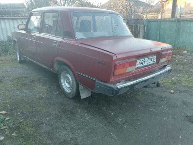 ВАЗ 2107 1997 в Тульчине на Automoto.ua Красный ВАЗ 2107, объемом двигателя 1.5 л и пробегом 250 тыс. км за 500 $, фото 4 на Automoto.ua