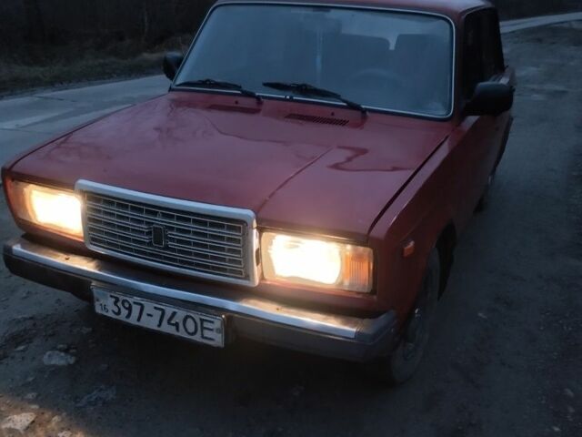 Червоний ВАЗ 2107, об'ємом двигуна 1.6 л та пробігом 110 тис. км за 355 $, фото 1 на Automoto.ua