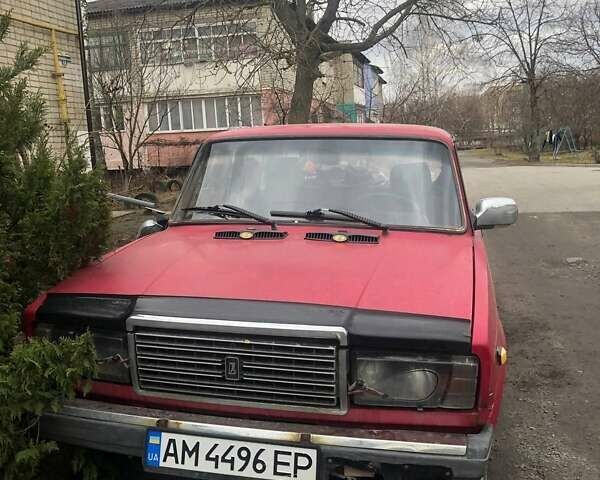 Красный ВАЗ 2107, объемом двигателя 1.45 л и пробегом 100 тыс. км за 360 $, фото 2 на Automoto.ua