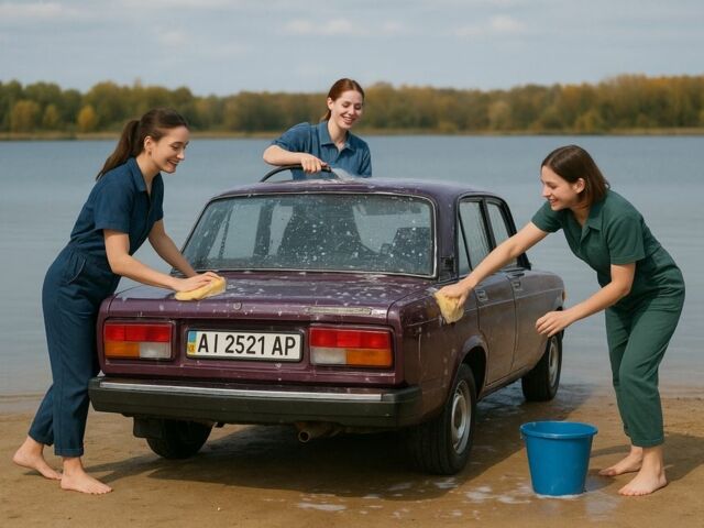 Красный ВАЗ 2107, объемом двигателя 1.6 л и пробегом 5 тыс. км за 430 $, фото 1 на Automoto.ua