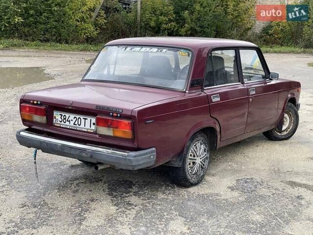 Красный ВАЗ 2107, объемом двигателя 1.5 л и пробегом 100 тыс. км за 599 $, фото 3 на Automoto.ua