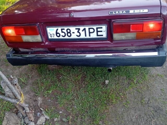 Красный ВАЗ 2107, объемом двигателя 9 л и пробегом 2 тыс. км за 650 $, фото 7 на Automoto.ua