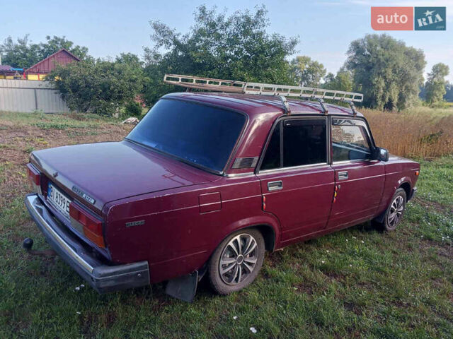 Червоний ВАЗ 2107, об'ємом двигуна 1.57 л та пробігом 102 тис. км за 1400 $, фото 3 на Automoto.ua