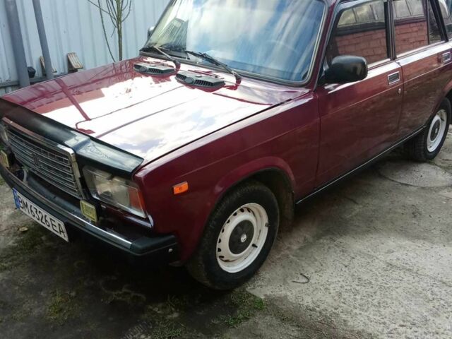 Красный ВАЗ 2107, объемом двигателя 1.5 л и пробегом 86 тыс. км за 1000 $, фото 3 на Automoto.ua