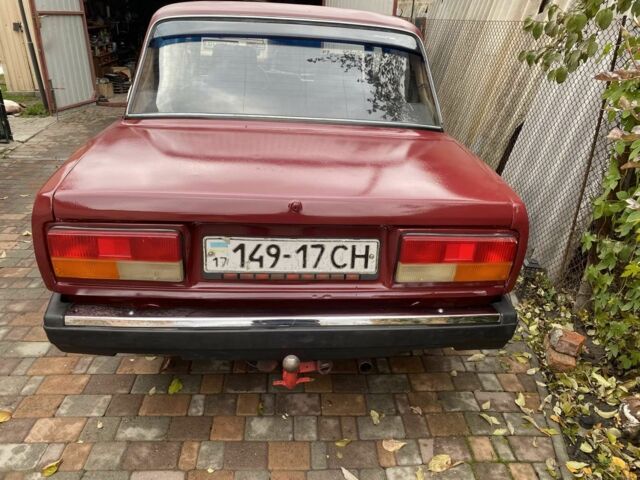 Червоний ВАЗ 2107, об'ємом двигуна 1 л та пробігом 100 тис. км за 596 $, фото 2 на Automoto.ua