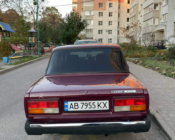 Красный ВАЗ 2107, объемом двигателя 1.45 л и пробегом 94 тыс. км за 1550 $, фото 6 на Automoto.ua