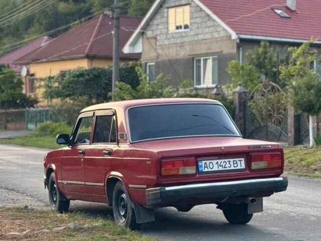 Красный ВАЗ 2107, объемом двигателя 1.5 л и пробегом 60 тыс. км за 800 $, фото 1 на Automoto.ua