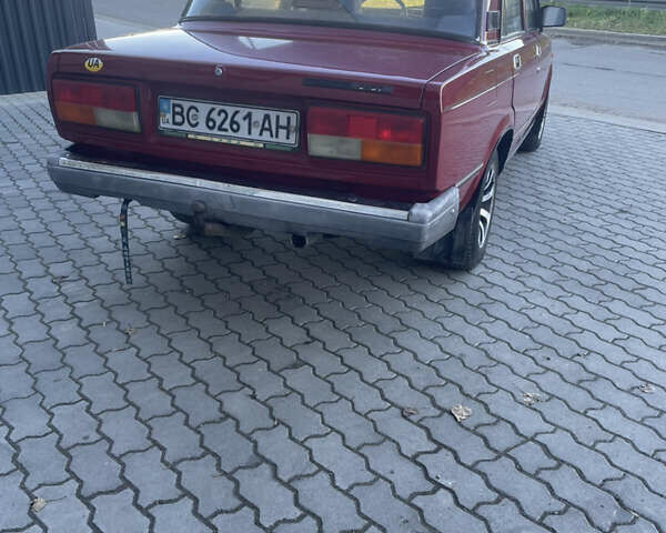 Красный ВАЗ 2107, объемом двигателя 1.5 л и пробегом 84 тыс. км за 1300 $, фото 3 на Automoto.ua