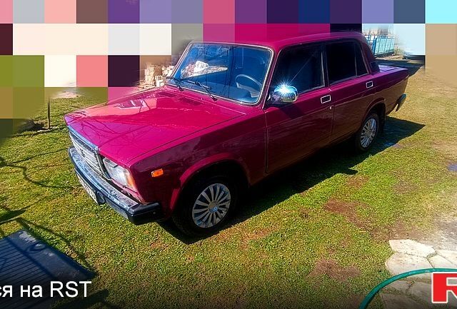 Красный ВАЗ 2107, объемом двигателя 15 л и пробегом 250 тыс. км за 650 $, фото 4 на Automoto.ua