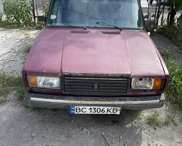 Красный ВАЗ 2107, объемом двигателя 1.5 л и пробегом 264 тыс. км за 500 $, фото 1 на Automoto.ua