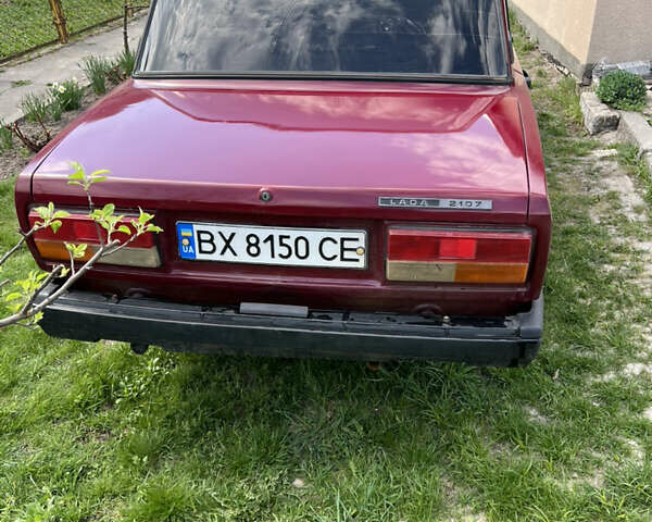 Красный ВАЗ 2107, объемом двигателя 1.45 л и пробегом 250 тыс. км за 650 $, фото 6 на Automoto.ua