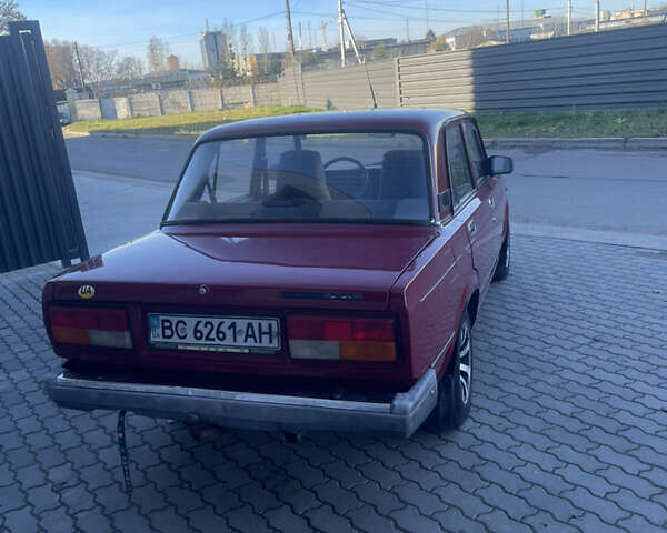 Красный ВАЗ 2107, объемом двигателя 1.5 л и пробегом 84 тыс. км за 1300 $, фото 4 на Automoto.ua