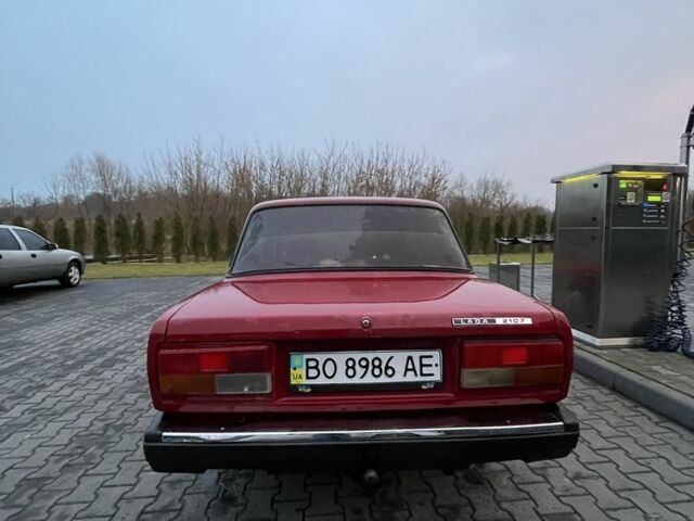 Червоний ВАЗ 2107, об'ємом двигуна 1.5 л та пробігом 130 тис. км за 1000 $, фото 5 на Automoto.ua