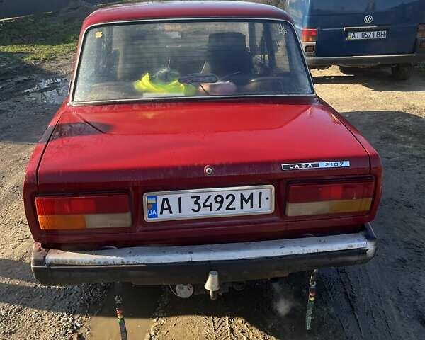 Червоний ВАЗ 2107, об'ємом двигуна 1.5 л та пробігом 90 тис. км за 1300 $, фото 4 на Automoto.ua