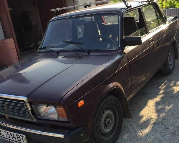 Красный ВАЗ 2107, объемом двигателя 0 л и пробегом 100 тыс. км за 1600 $, фото 1 на Automoto.ua