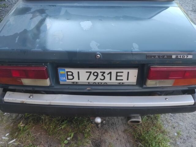 Синий ВАЗ 2107, объемом двигателя 1.5 л и пробегом 59 тыс. км за 1329 $, фото 1 на Automoto.ua