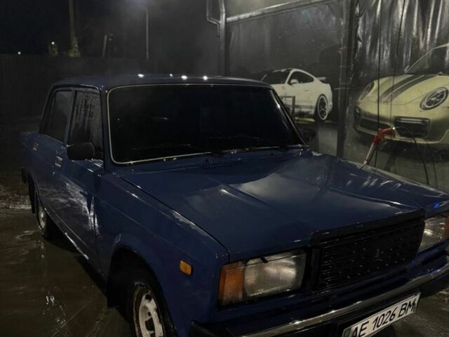 Синий ВАЗ 2107, объемом двигателя 2 л и пробегом 60 тыс. км за 1608 $, фото 1 на Automoto.ua