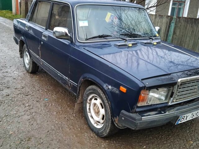 Синий ВАЗ 2107, объемом двигателя 1.5 л и пробегом 210 тыс. км за 500 $, фото 1 на Automoto.ua