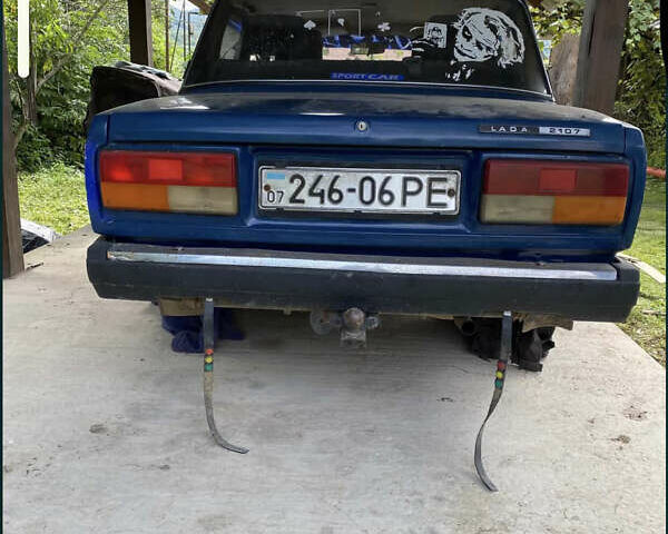 Синий ВАЗ 2107, объемом двигателя 1.3 л и пробегом 57 тыс. км за 750 $, фото 1 на Automoto.ua