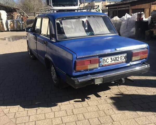 Синий ВАЗ 2107, объемом двигателя 1.3 л и пробегом 300 тыс. км за 900 $, фото 2 на Automoto.ua