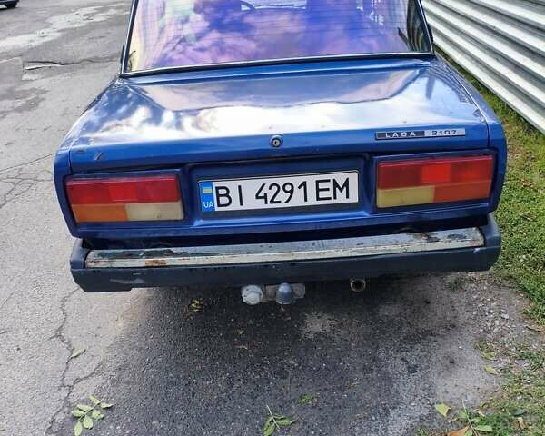 Синій ВАЗ 2107, об'ємом двигуна 1.29 л та пробігом 400 тис. км за 900 $, фото 5 на Automoto.ua