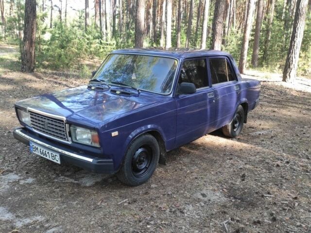 Синий ВАЗ 2107, объемом двигателя 1 л и пробегом 82 тыс. км за 720 $, фото 1 на Automoto.ua
