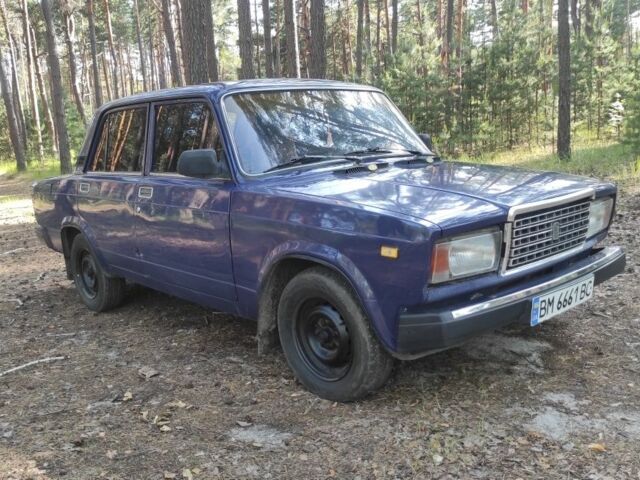 Синий ВАЗ 2107, объемом двигателя 1 л и пробегом 82 тыс. км за 720 $, фото 5 на Automoto.ua