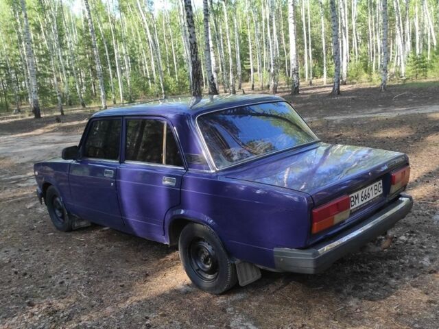 Синий ВАЗ 2107, объемом двигателя 1 л и пробегом 82 тыс. км за 720 $, фото 7 на Automoto.ua