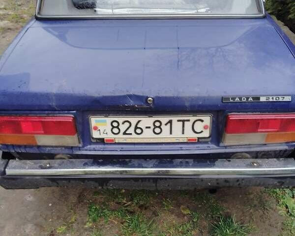 Синий ВАЗ 2107, объемом двигателя 1.5 л и пробегом 200 тыс. км за 750 $, фото 3 на Automoto.ua