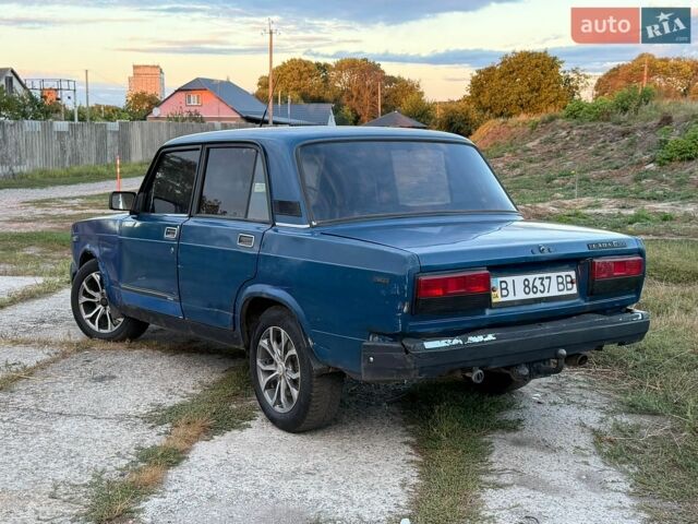 Синий ВАЗ 2107, объемом двигателя 1.45 л и пробегом 190 тыс. км за 600 $, фото 5 на Automoto.ua