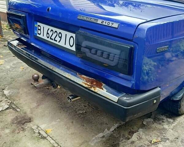 ВАЗ 2107 2001 в Кременчуге на Automoto.ua Синий ВАЗ 2107, объемом двигателя 1.5 л и пробегом 67 тыс. км за 2000 $, фото 4 на Automoto.ua