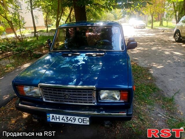 Синий ВАЗ 2107, объемом двигателя 1.5 л и пробегом 123 тыс. км за 1400 $, фото 4 на Automoto.ua