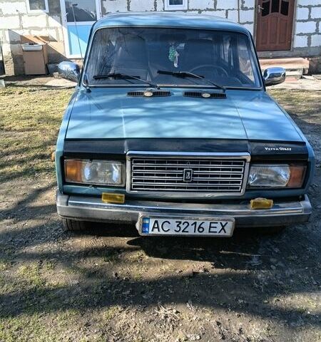 Синий ВАЗ 2107, объемом двигателя 1.57 л и пробегом 100 тыс. км за 1000 $, фото 1 на Automoto.ua