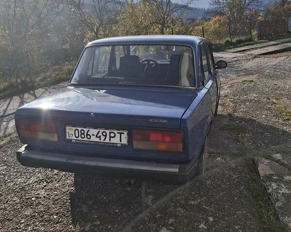 Синий ВАЗ 2107, объемом двигателя 1.5 л и пробегом 77 тыс. км за 1612 $, фото 4 на Automoto.ua