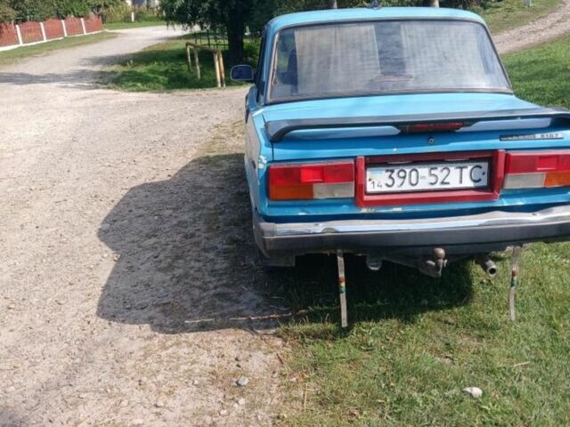 Синій ВАЗ 2107, об'ємом двигуна 1.5 л та пробігом 150 тис. км за 500 $, фото 1 на Automoto.ua
